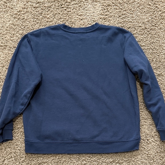 Navy Blue Woman’s Graphic Sweater - Picture 4 of 4
